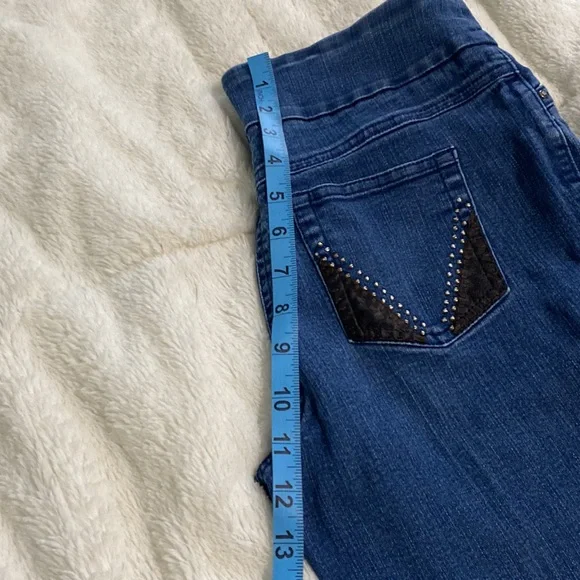 Westbound Pull on jeans size 4P with elastic wide waist band - Picture 8 of 9